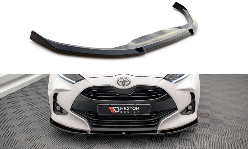 Maxton Front Ansatz V.3 für Toyota Yaris Mk4 schwarz Hochglanz TO-YA-4-FD3-G