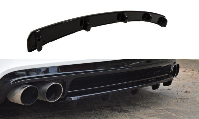 Maxton Mittlerer Diffusor Heck Ansatz für Audi TT S 8J DTM LOOK schwarz Hochglanz AU-TT-2-RS-RD1+RD2-G