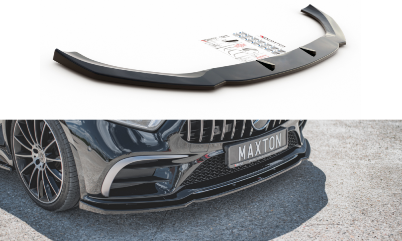 Maxton Front Ansatz V.2 für Mercedes-Benz CLS AMG-Line C257 schwarz Hochglanz ME-CLS-257-AMGLINE-FD2-G