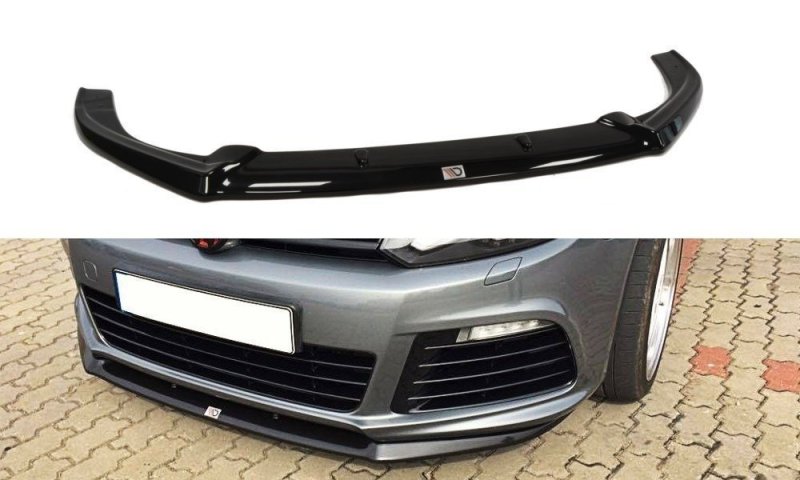 Maxton Front Ansatz für VW GOLF 6 Carbon Look  VW-GO-6-R-CUPRA-FD1-C