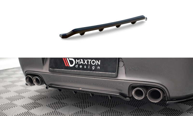 Maxton Mittlerer Diffusor Heck Ansatz DTM Look für Porsche 911 Carrera / Carrera GTS 997 Facelift schwarz Hochglanz PO-911-997F-CA-S-RD1G+RD2-G