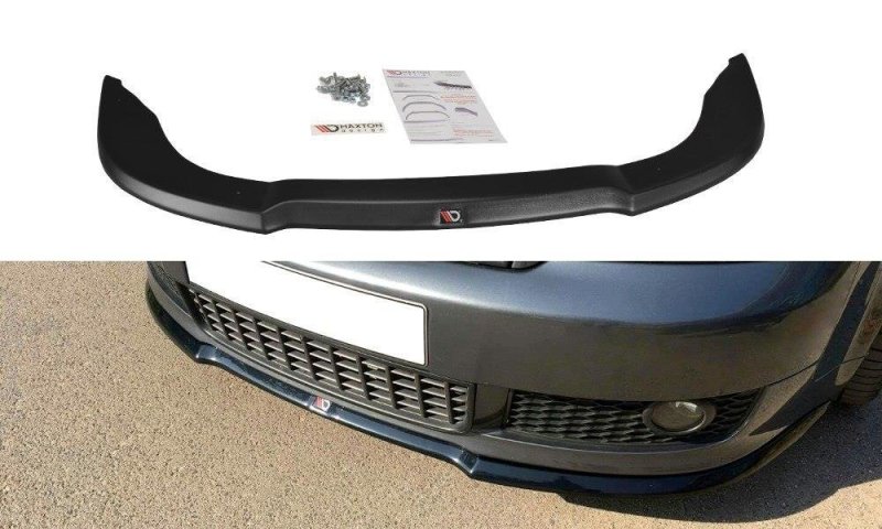 Maxton Front Ansatz V.1 für Audi A4 S-Line B6  schwarz Hochglanz AU-A4-B6-SLINE-FD1-G