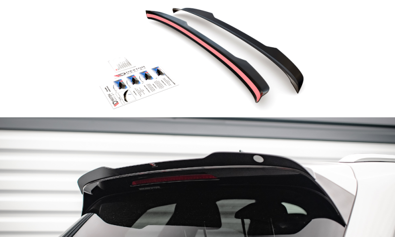 Maxton Spoiler CAP für Volkswagen Touareg R-Line Mk3 schwarz Hochglanz VW-TO-3-RLINE-CAP1-G