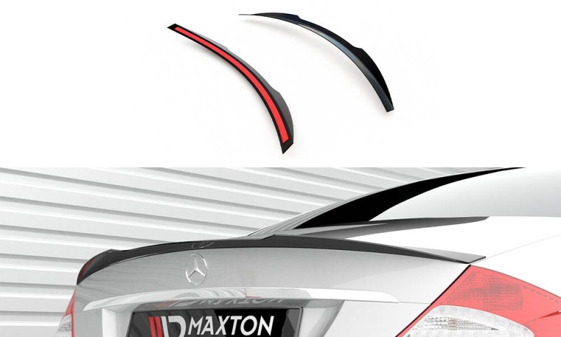 Maxton Spoiler CAP Abrisskante Mercedes-Benz CLS C219 schwarz Hochglanz ME-CLS-C219-CAP1-G