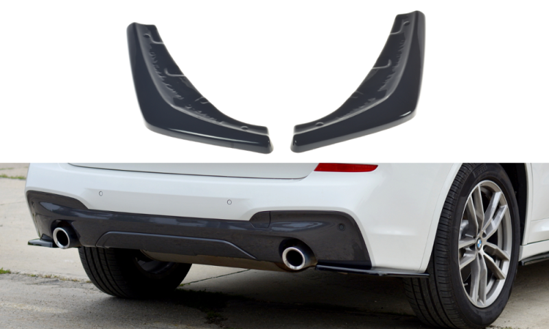 Maxton Heck Ansatz Flaps Diffusor für BMW X3 G01 M Paket schwarz Hochglanz BM-X3-01-MPACK-RSD1-G