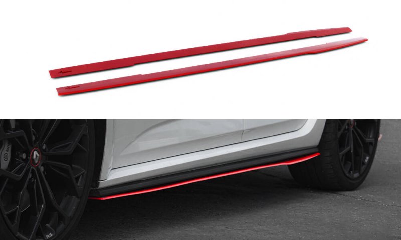 Maxton Seitenschweller Ansatz V.2 Renault Megane RS Mk4 RE-ME-4-RS-SD1-RED