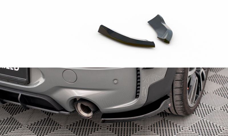 Maxton Heck Ansatz Flaps Diffusor V.2 für Mini Cooper Clubman John Cooper Works F54  schwarz Hochglanz MC-CM-2-S-JCW-RSD2-G