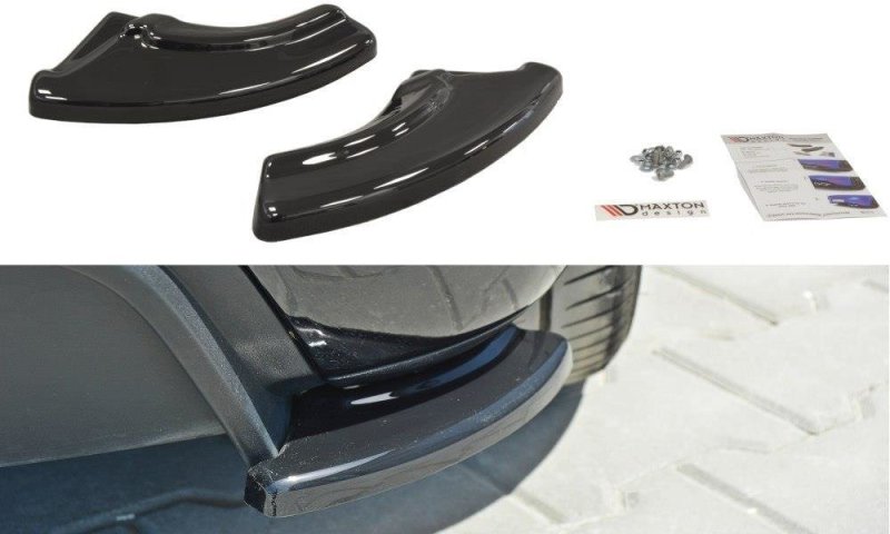 Maxton Heck Ansatz Flaps Diffusor für Fiat Punto Evo Abarth schwarz Hochglanz FI-PU-EVO-AB-RSD1-G