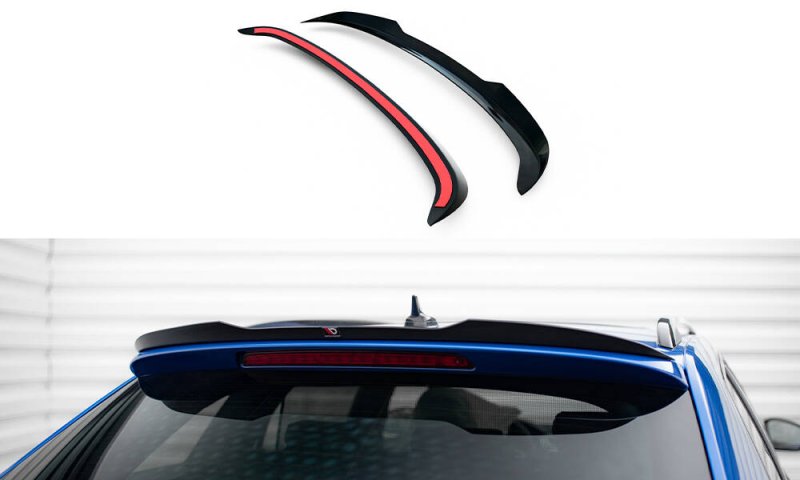 Maxton Spoiler CAP Abrisskante Skoda Superb Sportline Combi Mk3 / Mk3 Facelift schwarz Hochglanz SK-SU-3F-SL-K-CAP1-G