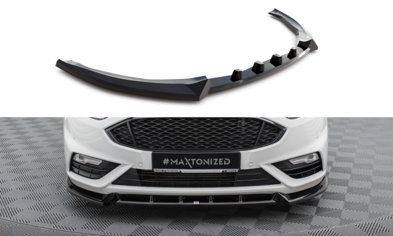 Maxton Front Ansatz Ford Mondeo Sport Mk5 Facelift / Fusion Sport Mk2 Facelift schwarz Hochglanz FO-MO-5F-SPORT-FD1-G