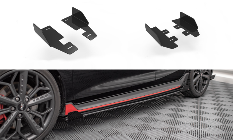 Maxton Side Flaps Hyundai I20 N Mk3 schwarz Hochglanz HYI203NCNC-SRF1-G