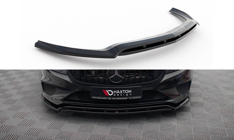 Maxton Front Ansatz Mercedes-Benz CLS C218 Facelift schwarz Hochglanz ME-CLS-218F-FD2G+FD2R-G