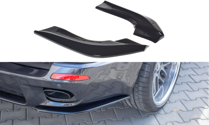 Maxton Heck Ansatz Flaps Diffusor für BMW X5 E70 Facelift M Paket schwarz Hochglanz BM-X5-70F-MPACK-RSD1-G