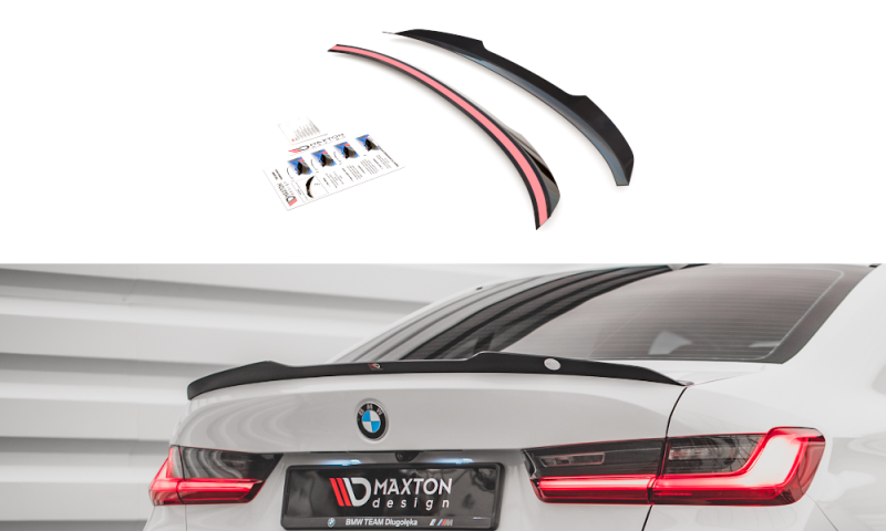 Maxton Spoiler CAP für BMW 3er G20 schwarz Hochglanz BM-3-20-CAP1-G