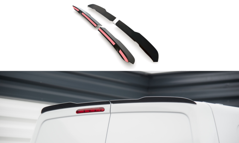 Maxton Spoiler CAP Abrisskante Citroen Jumpy Mk3 schwarz Hochglanz CI-JU-3-CAP1-G