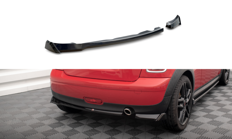 Maxton Heck Ansatz Flaps Diffusor für Mini One R56 schwarz Hochglanz MC-ONE-2-RSD1-G