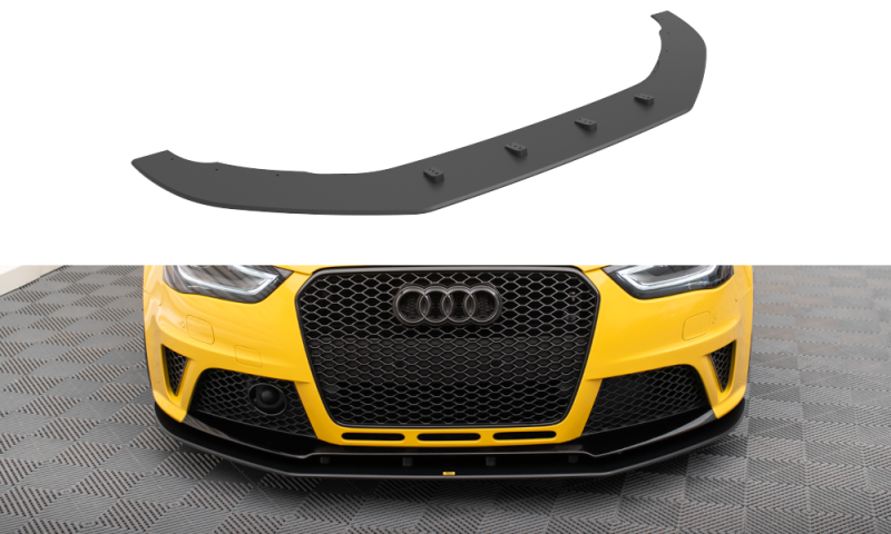 Maxton Street Pro Front Ansatz für für Audi RS4 B8 AURS4B8CNC-FD1B