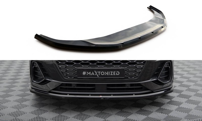 Maxton Front Ansatz V.1 Audi Q3 Sportback F3 schwarz Hochglanz AU-Q3-2-SB-FD1-G