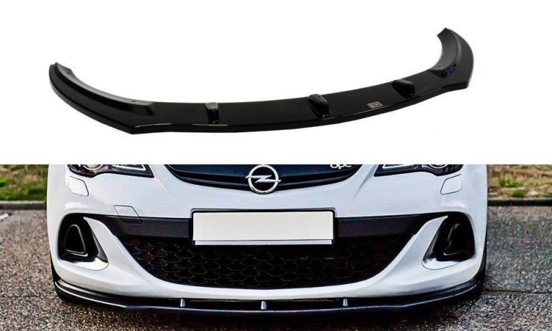 Maxton Front Ansatz für OPEL ASTRA J OPC / VXR v.1 schwarz Hochglanz OP-AS-4-OPC-FD1-G