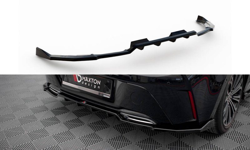 Maxton Mittlerer Cup Diffusor Heck Ansatz Toyota Corolla Hatchback Mk12 schwarz Hochglanz TO-CO-12-HB-RD2G+RD3-G