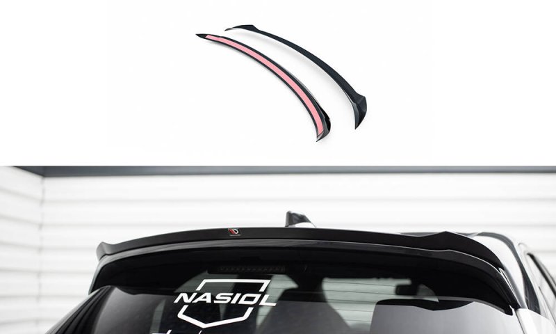 Maxton Spoiler CAP Abrisskante Toyota Yaris GR Sport Mk4 schwarz Hochglanz TO-YA-4-GRSPORT-CAP1-G