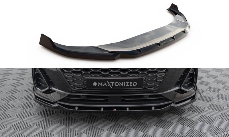 Maxton Front Ansatz V.2 Audi Q3 Sportback F3 schwarz Hochglanz AU-Q3-2-SB-FD2-G