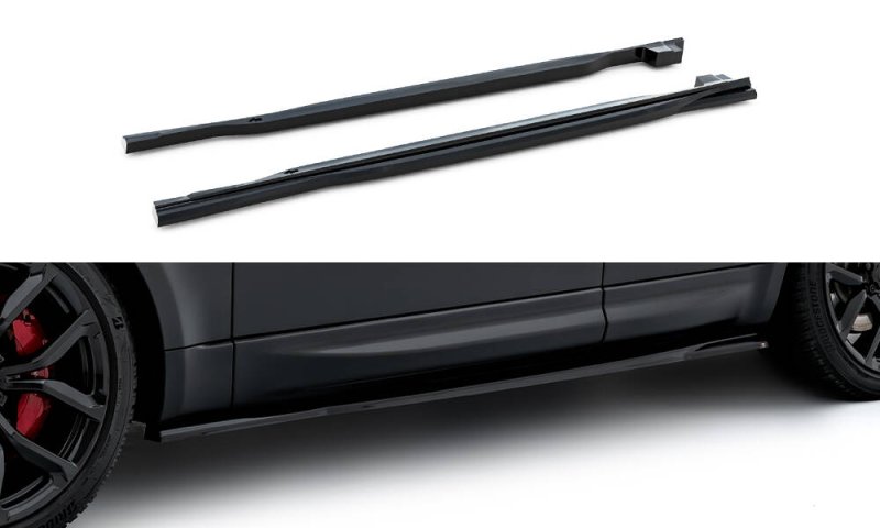 Maxton Seitenschweller Ansatz Land Rover Range Rover Sport Mk2 schwarz Hochglanz LR-RR-SPORT-2-SD1-G