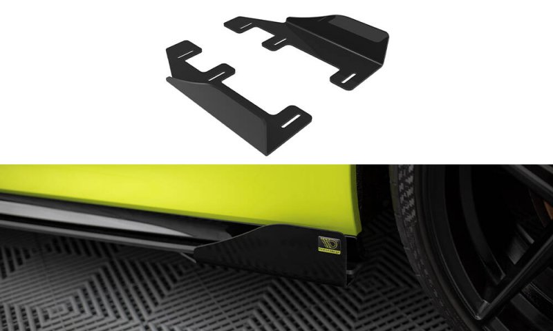 Maxton Side Flaps BMW 1er F40 M-Paket / M135i schwarz Hochglanz BM140MPACKCNC-SF1-G