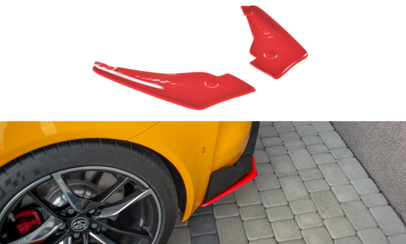 Maxton Heck Ansatz Flaps Diffusor V.2 für Toyota Supra Mk5 schwarz Hochglanz TO-SU-5-RSD2-G