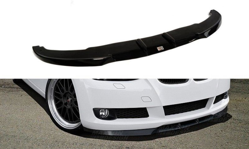Maxton Front Ansatz für BMW 3er E92 / E93 (vor Facelift) schwarz Hochglanz BM-3-92-FD1-G