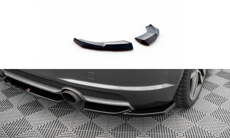 Maxton Heck Ansatz Flaps Diffusor V.1 Audi TT S-Line 8S schwarz Hochglanz AU-TT-3-SLINE-RSD1-G