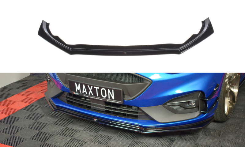 Maxton Front Ansatz V.5 für Ford Focus ST / ST-Line Mk4 schwarz Hochglanz FO-FO-4-STLINE-FD5-G