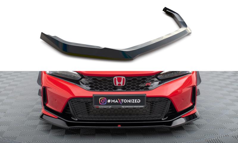 Maxton Front Ansatz V.1 für Honda Civic Type-R Mk 11 schwarz Hochglanz HO-CI-11-TYPE-R-FD1-G