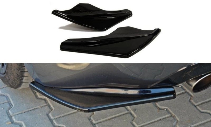 Maxton Heck Ansatz Flaps Diffusor für Nissan 370Z schwarz Hochglanz NI-370-RSD1-G