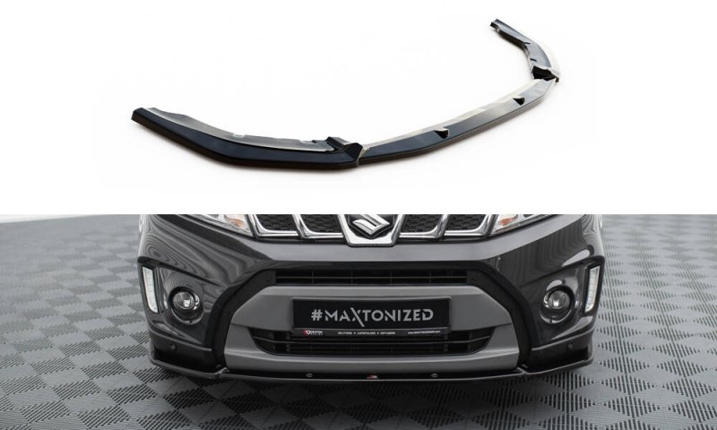 Maxton Front Ansatz V.2 Suzuki Vitara S Mk2 schwarz Hochglanz SZ-VI-3-S-FD2-G