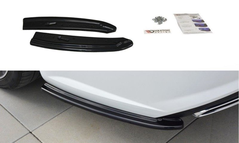 Maxton Heck Ansatz Flaps Diffusor für Audi A6 C7 Avant S-line/ S6 C7 Facelift schwarz Hochglanz AU-A6-C7F-SLINE-AV-RSD1-G