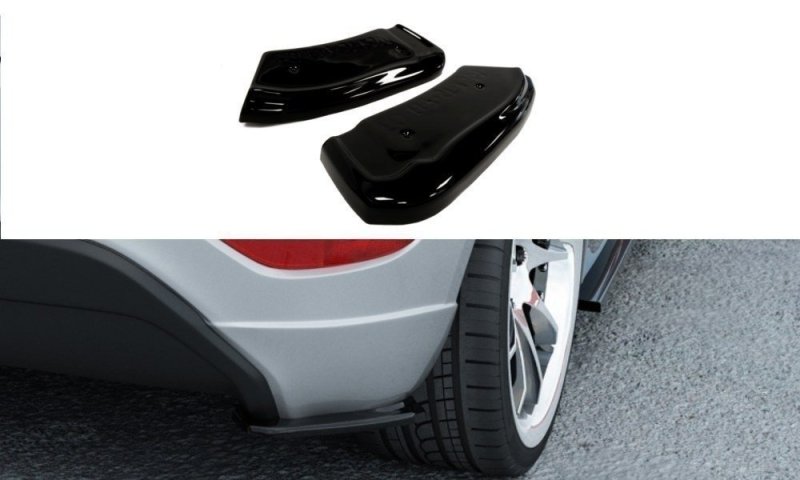 Maxton Heck Ansatz Flaps Diffusor für FORD FIESTA MK7 ST / STLINE / ZETEC S schwarz Hochglanz FO-FI-7-ST-RSD1-G