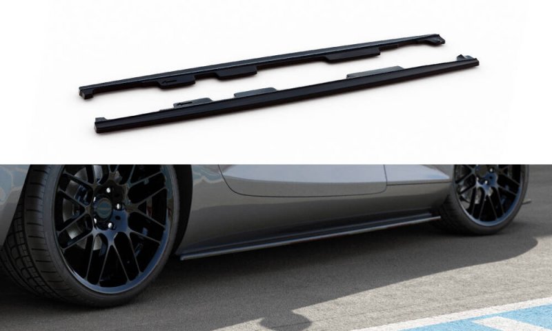 Maxton Seitenschweller Ansatz Mercedes-AMG GT / GT S C190 Facelift schwarz Hochglanz ME-AMG-GT-1-SD1-G
