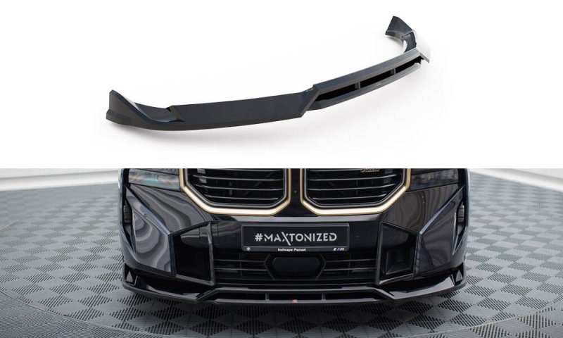 Maxton Front Ansatz V.1 BMW XM G09 schwarz Hochglanz BM-XM-1-FD1G+FD1R-G