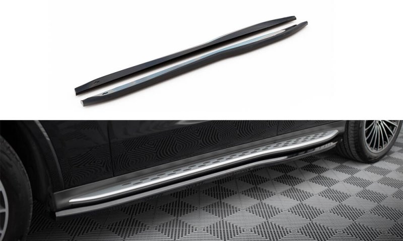 Maxton Seitenschweller Ansatz Mercedes-Benz GLC AMG-Line X254 schwarz Hochglanz ME-GLC-X254-AMGLINE-SD1-G