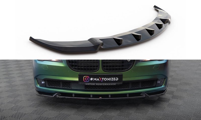 Maxton Front Ansatz V.2 BMW 7 F01 schwarz Hochglanz BM-7-01-LONG-FD2-G