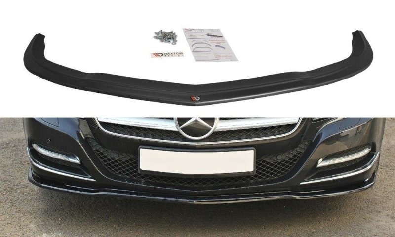 Maxton Front Ansatz V.1 für Mercedes CLS C218 schwarz Hochglanz ME-CLS-218F-FD1-G