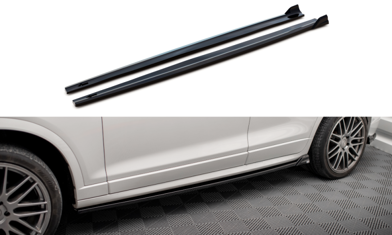 Maxton Seitenschweller Ansatz für BMW X3 M-Paket F25 schwarz Hochglanz BM-X3-25-MPACK-SD2-G