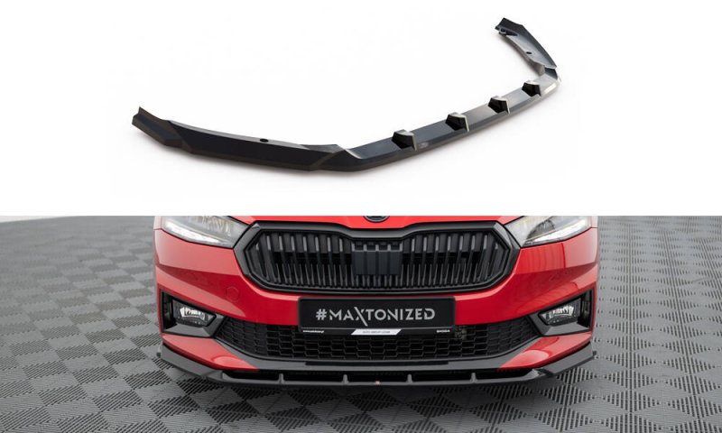 Maxton Front Ansatz Skoda Fabia Mk4 schwarz Hochglanz SK-FA-4-FD1-G