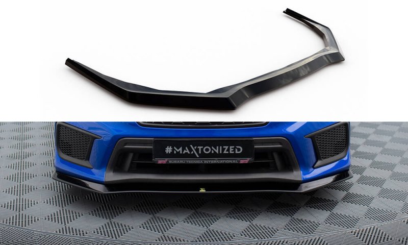 Maxton Front Ansatz V.1 Subaru WRX STI Mk1 Facelift schwarz Hochglanz SU-IM-4F-WRX-STI-FD1-G