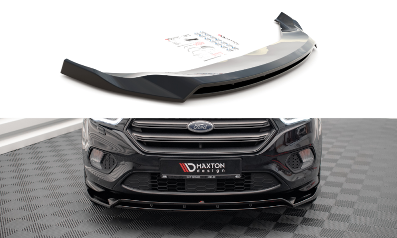 Maxton Front Ansatz V.1 für Ford Escape ST-Line Mk3 schwarz Hochglanz FO-ES-3-STLINE-FD1G+FD1R-G