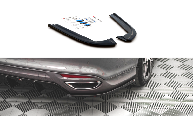 Maxton Heck Ansatz Flaps Diffusor V.2 für Ford Mondeo ST-Line Mk5 Facelift schwarz Hochglanz FO-MO-5F-STLINE-RSD2-G