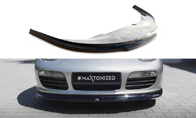 Maxton Front Ansatz Porsche Boxster 987 schwarz Hochglanz PO-BO-S-987-FD1-G
