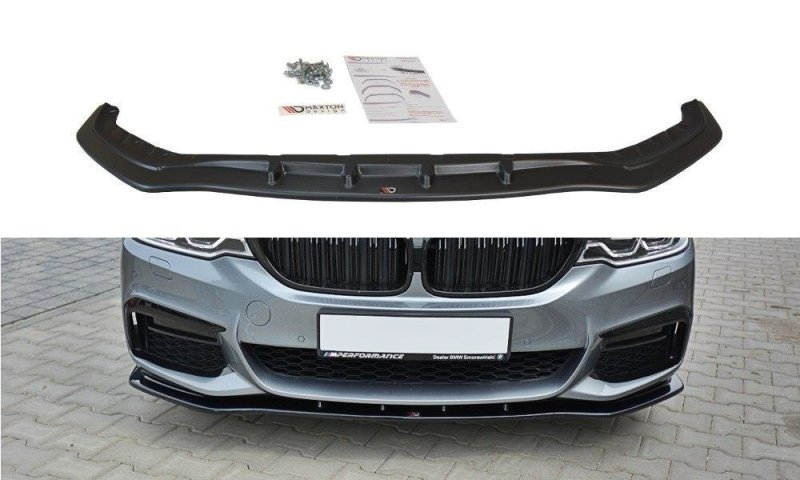Maxton Front Ansatz V.1 für BMW 5er G30/ G31 M-Paket schwarz Hochglanz BM-5-G30-MPACK-FD1-G