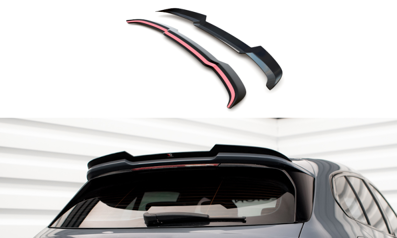 Maxton Spoiler CAP V.1 für BMW M135i F40 schwarz Hochglanz BM-1-40-M-CAP3-G